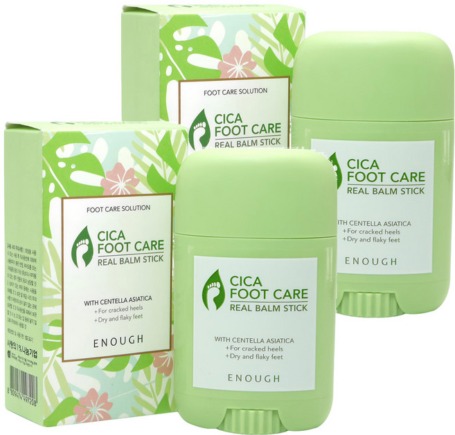ENOUGH 積雪草護足膏 乾裂腳跟護理, 1入, 2個, 20g