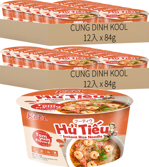 CUNG DINH KOOL 泰式酸辣河粉 84g, 24入