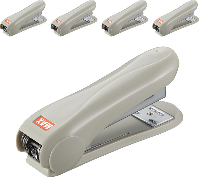 MAX 美克司 HD-50R 釘書機 帶除針器, 灰色, 5個
