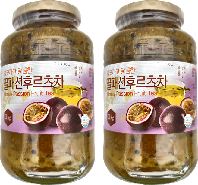 逢國食品 韓國蜂蜜百香果茶, 1kg, 1入, 2罐