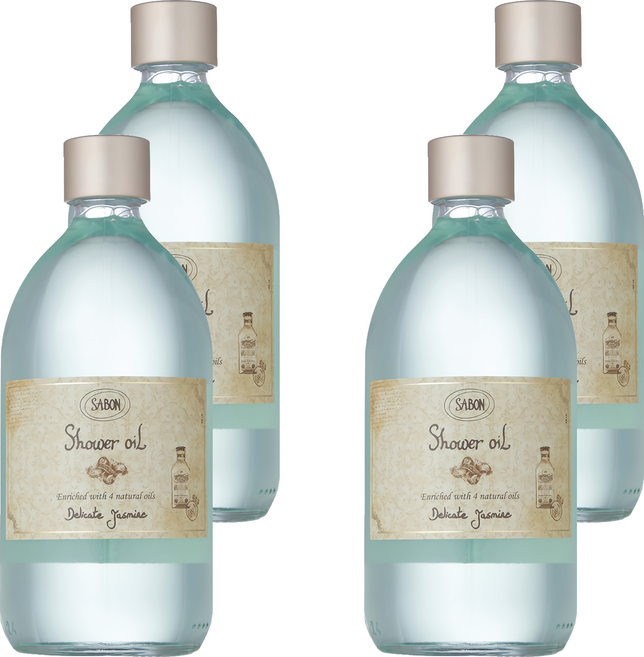 SABON 沐浴油 茉莉花語, 500ml, 4瓶