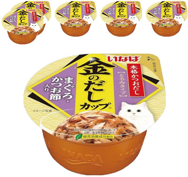 INABA CIAO 金湯杯 貓用湯罐, IMC-136 鮪魚 + 柴魚片, 70g, 6個