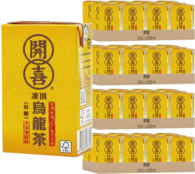 開喜 烏龍茶, 250ml, 96入