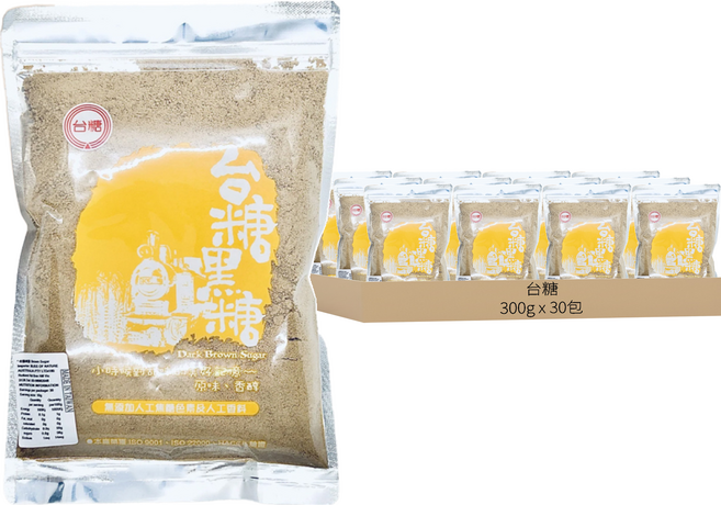 台糖 黑糖, 300g, 30包