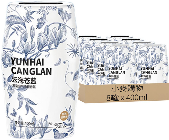 小麥購物 空氣清新香薰 Y940, 雲海蒼藍, 400ml, 8罐