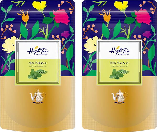 High Tea 伂橙 檸檬草康福茶, 12包, 2袋, 2g