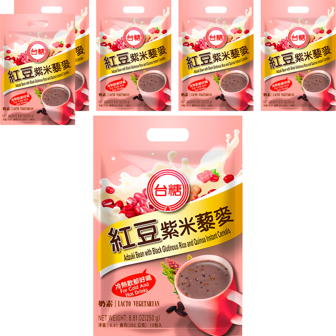 台糖 紅豆紫米蔾麥, 250g, 6袋