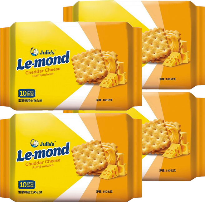 Julie's 茱蒂絲 雷蒙德乳酪起士夾心餅, 180g, 4包