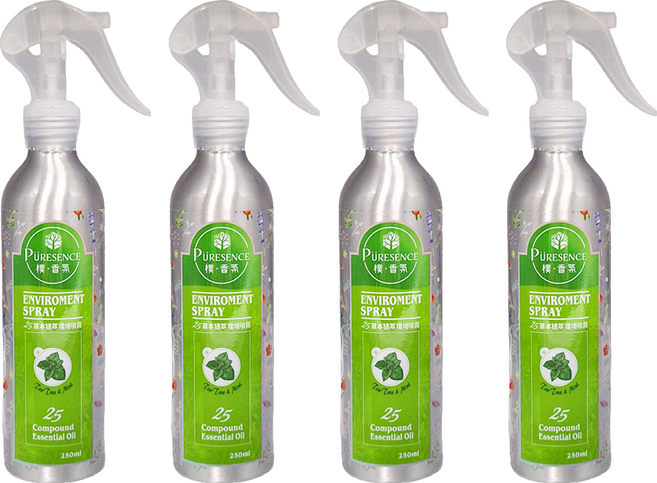 PURESENCE 樸香氛 25草本植萃環境噴霧 茶樹, 250ml, 4瓶
