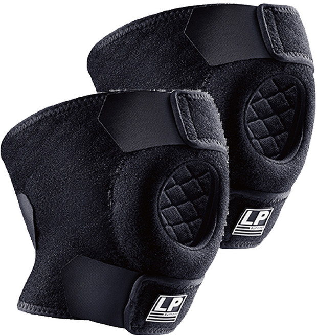 LP SUPPORT 高透氣調整型護膝 788CAR1-BK-F, 2個, 黑色