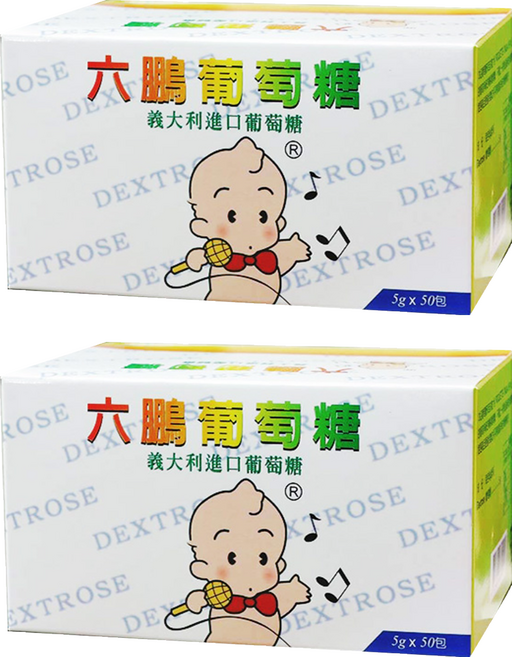 LIU PERNG 六鵬 葡萄糖, 50包, 5g, 2盒