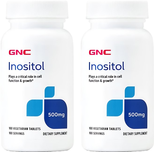 GNC 健安喜 肌醇 500食品錠, 100顆, 500mg, 2瓶