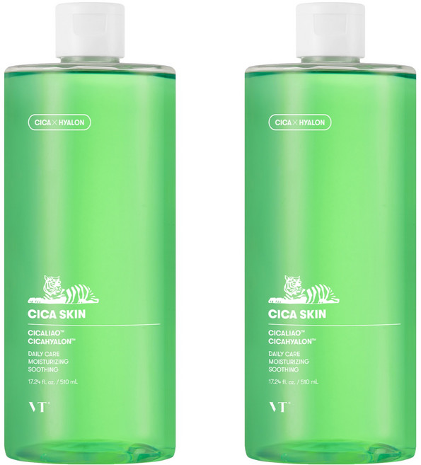 VT 台灣公司貨 積雪草老虎爽膚水, 2瓶, 510ml