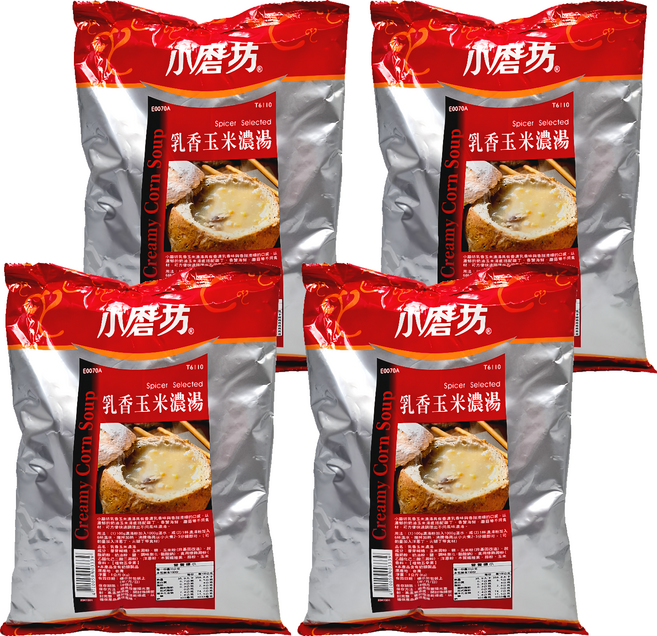 小磨坊 乳香玉米濃湯, 1kg, 4包