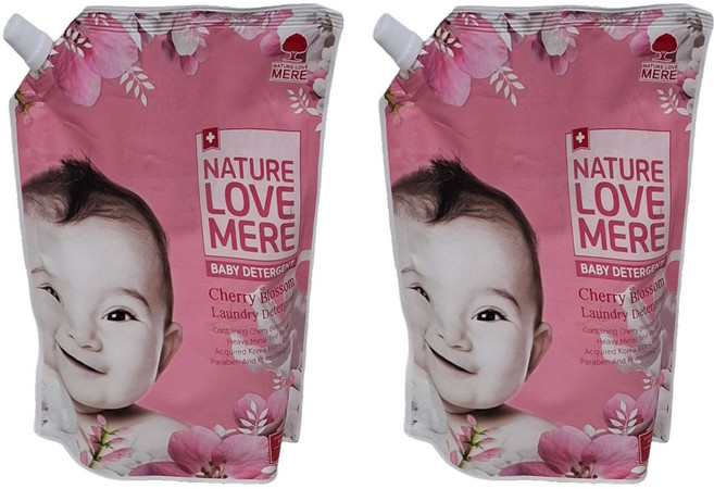 NATURE LOVE MERE 林貝兒 抗臭洗衣精, 1.3L, 2包
