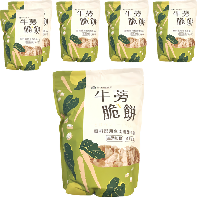佳里區農會 牛蒡脆餅 芥末, 6個, 80g