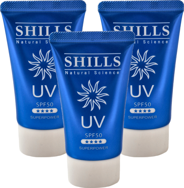 SHILLS 舒兒絲 Superpower SPF50 防曬凝乳 40ml, 3件