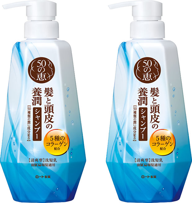 50惠 頭皮調理洗髮乳 清爽型 油膩扁塌髮適用, 400ml, 2瓶