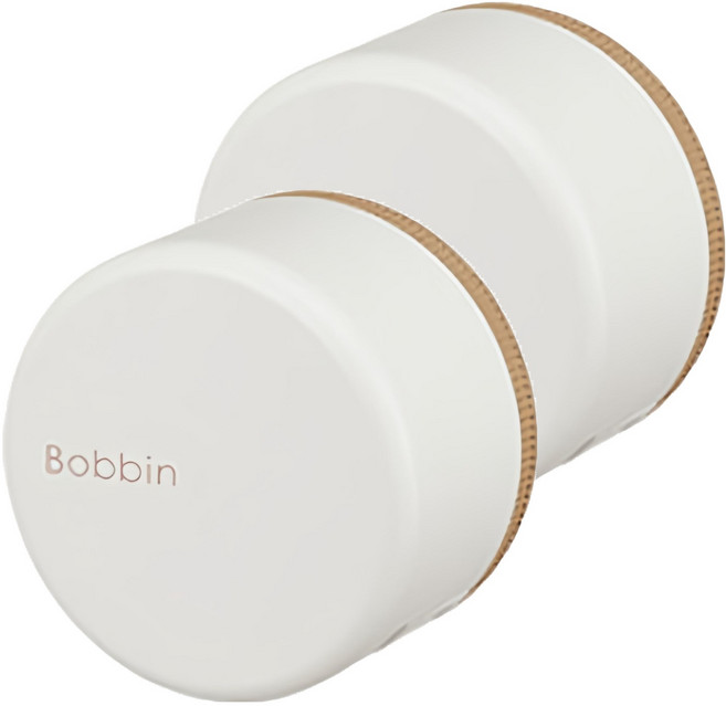 KOKUYO 國譽 Bobbin 紙膠帶攜帶盒 附切割器 附閘門保護, 白色, 2個