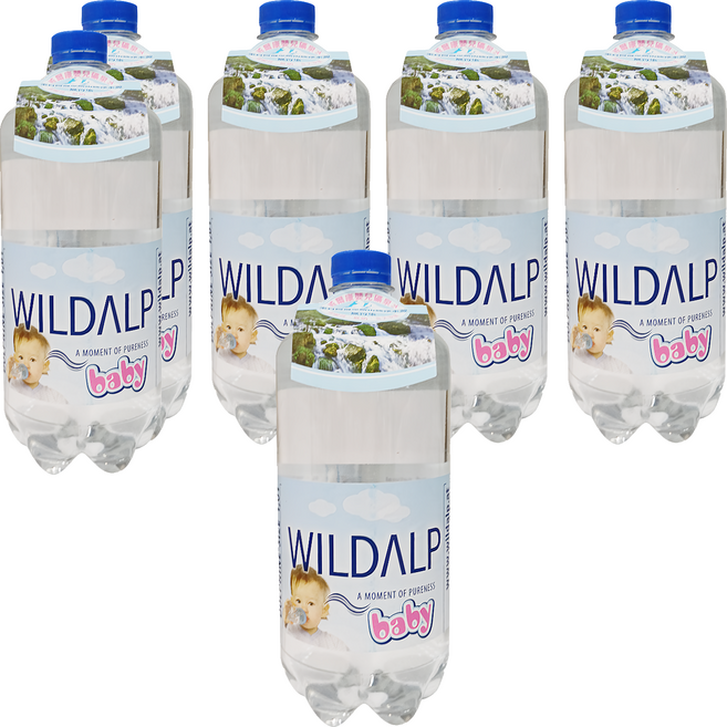 WILDALP 奧地利BABY礦泉水, 1L, 6瓶