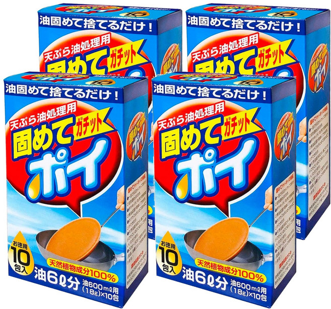 Lion Chemical 獅子化學 廢油處理凝固劑 10包, 180g, 4盒