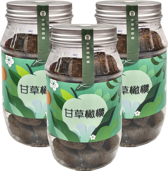 水里鄉農會 甘草橄欖, 280g, 3瓶