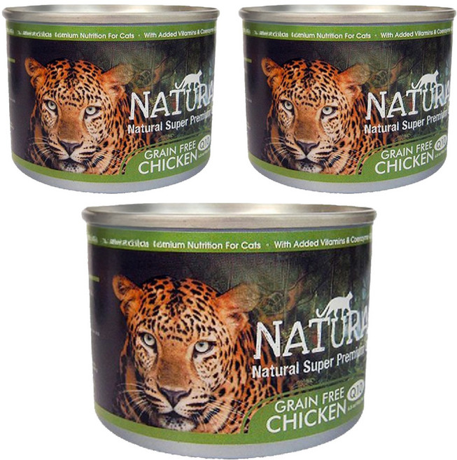 NATURAL10 PLUS 無穀原野主食罐, 鮮蔬嫩雞, 185g, 3罐