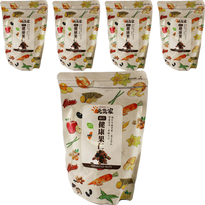 元氣家 綜合健康果仁, 200g, 5包