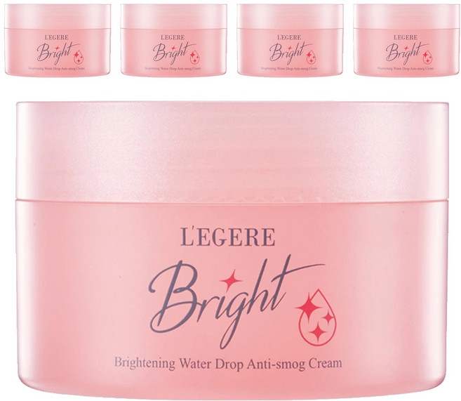 L'EGERE 光透白水感防護素顏霜, 5罐, 光透白