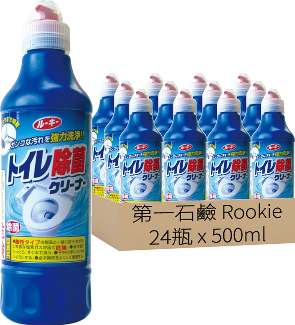 第一石鹼 Rookie 馬桶清潔劑, 500ml, 24瓶