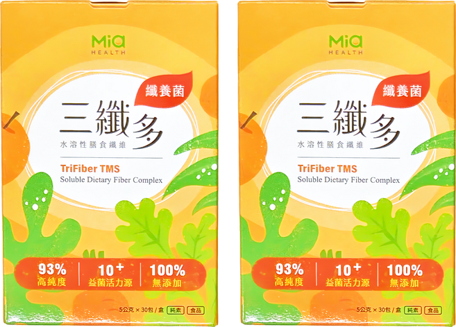 Mia 米雅 三纖多 水溶性膳食纖維粉 TMS, 30包, 5g, 2盒
