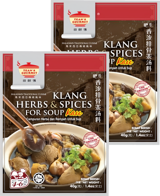 TEAN'S GOURMET 田師傅 吧生香濃肉骨茶湯料包, 40g, 2包