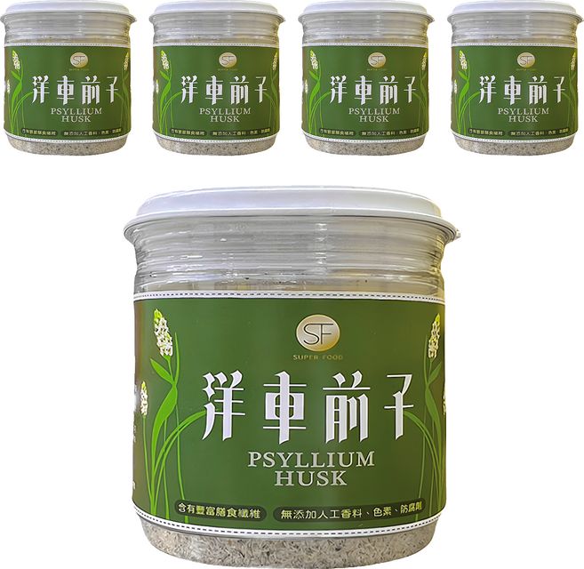 SUPER FOOD 洋車前子, 100g, 1入, 5罐