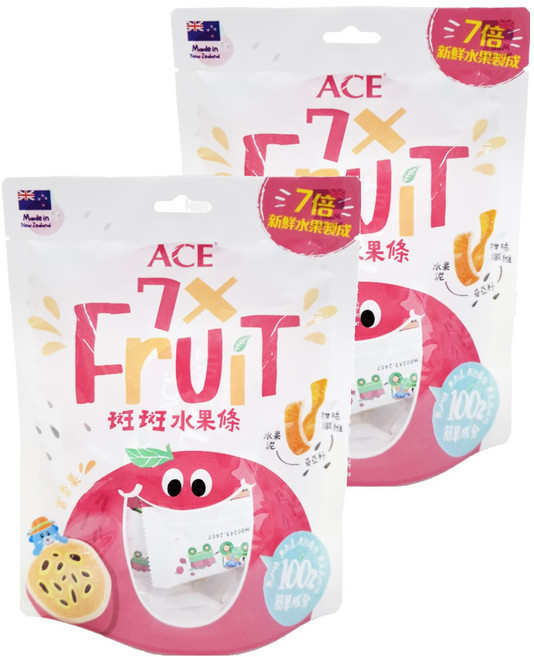 ACE 斑斑水果條 百香果 + 奇亞籽, 90g, 2袋