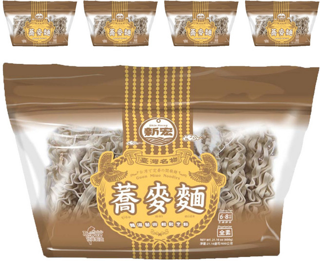 新宏 蕎麥關廟麵, 600g, 5個
