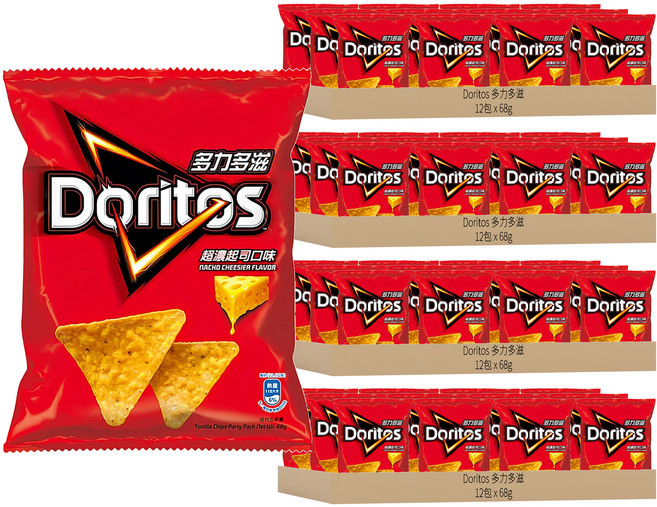 Doritos 多力多滋 玉米片 超濃起司, 68g, 48包