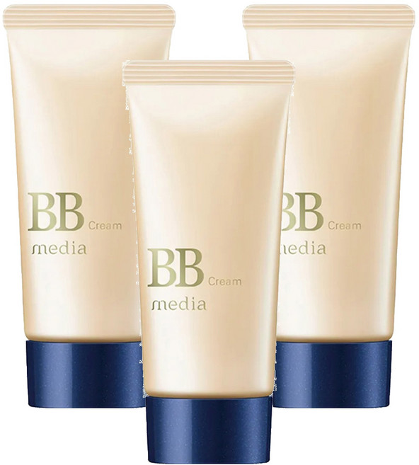 media 媚點 自然光感美肌BB霜 SPF35 PA++, 02 自然膚色, 35g, 3件