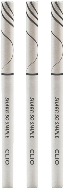 CLIO 珂莉奧 超流線防水抗暈眼線膠筆 0.14g, 002 BROWN, 3支