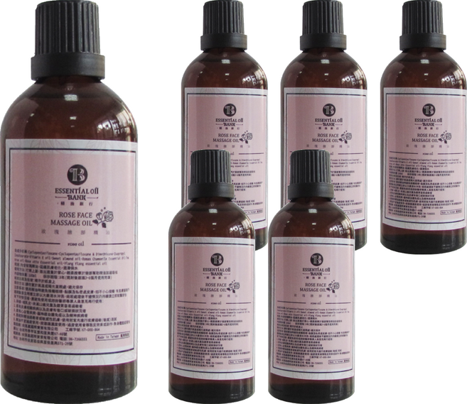 ESSENTIAL OIL BANK 精油銀行 玫瑰臉部精油, 100ml, 6瓶