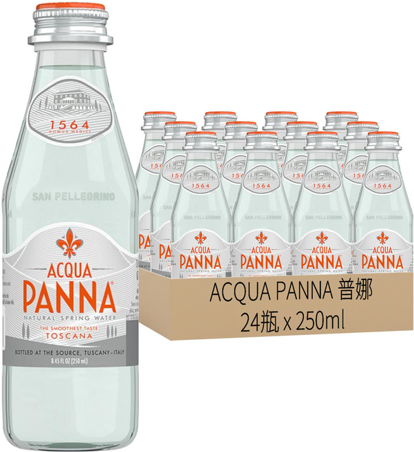 ACQUA PANNA 普娜 天然礦泉水, 250ml, 24瓶