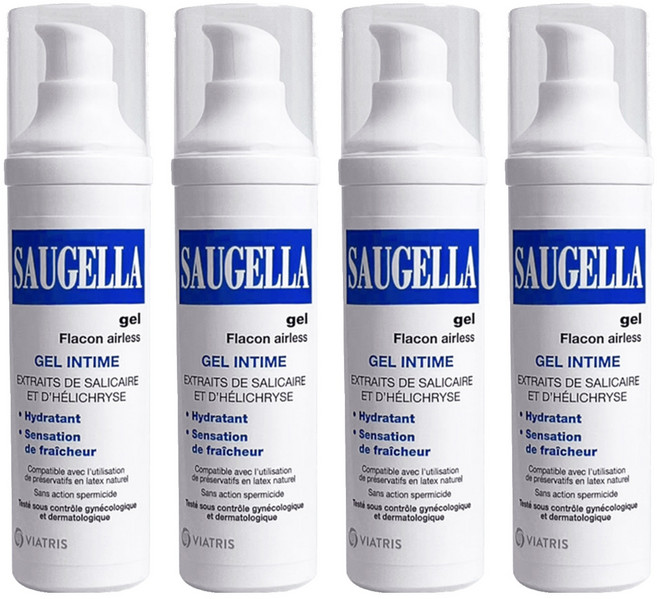 SAUGELLA 賽吉兒 高效修護保濕凝膠 日用型 50ml 私密肌膚保濕 舒緩乾燥, 4瓶