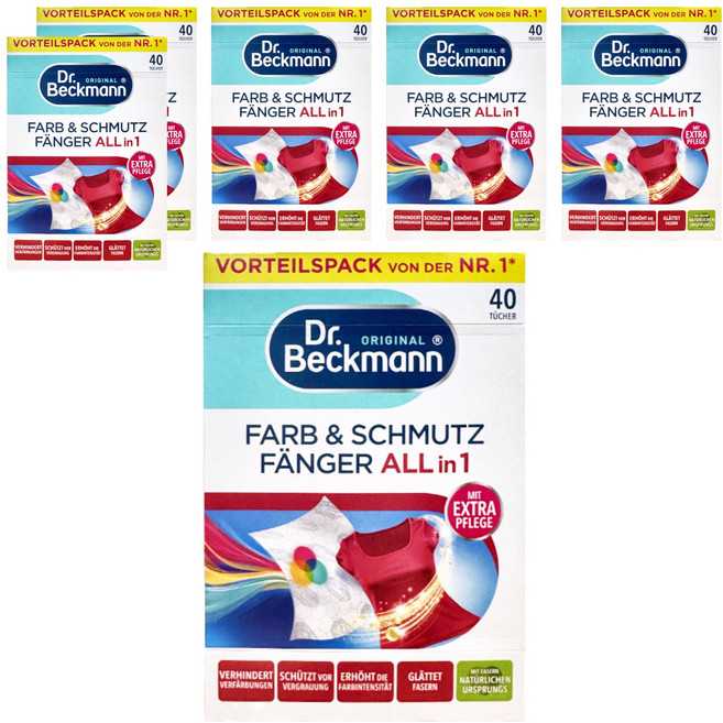 Dr.Beckmann 貝克曼博士 超潔淨護色魔布, 40入, 6盒