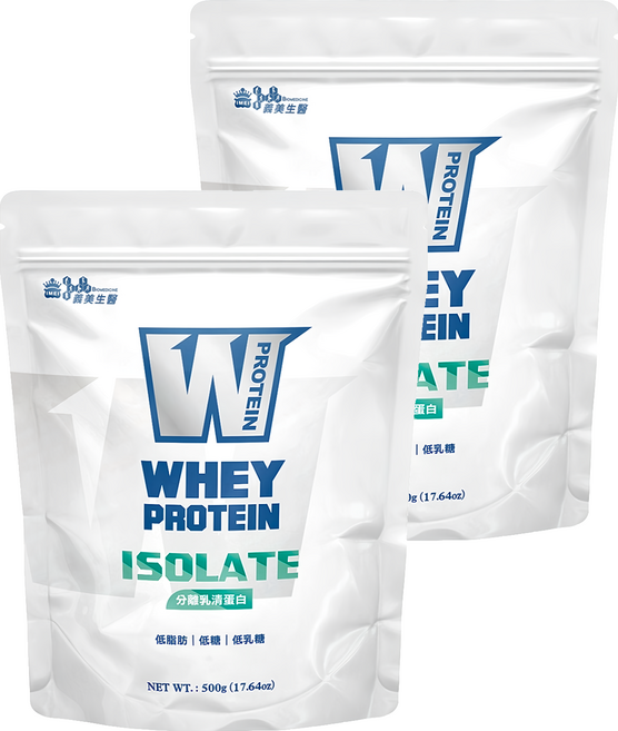義美生醫 W PROTEIN 分離乳清蛋白, 500g, 2包