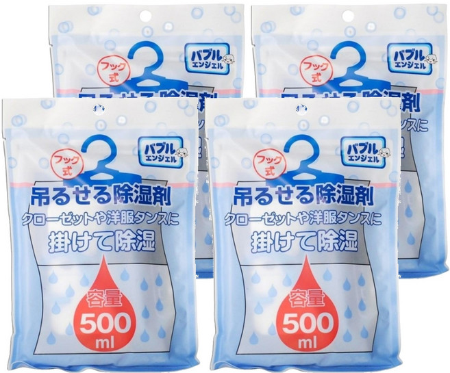 吊掛式衣物除濕劑, 250g, 4包