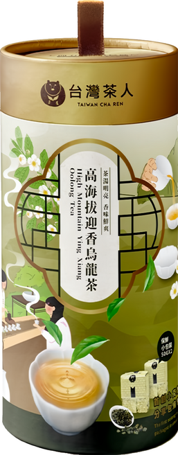 台灣茶人 高海拔迎香烏龍茶, 50g, 2包, 1罐