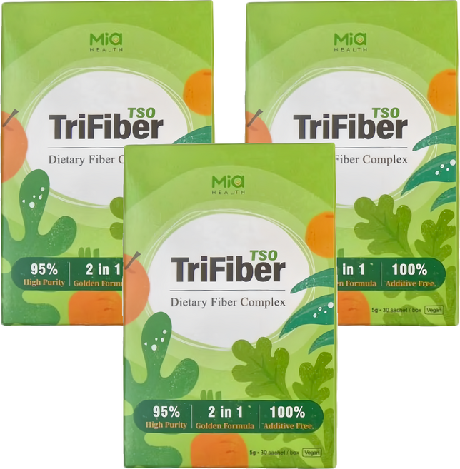 Mia 米雅 三纖多 TSO 綜合膳食纖維粉 隨身包, 30包, 5g, 3盒