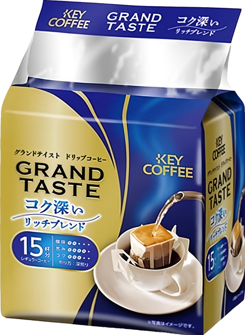 KEY COFFEE 深焙濾掛研磨隨身包 藍, 6g, 15個裝, 1包