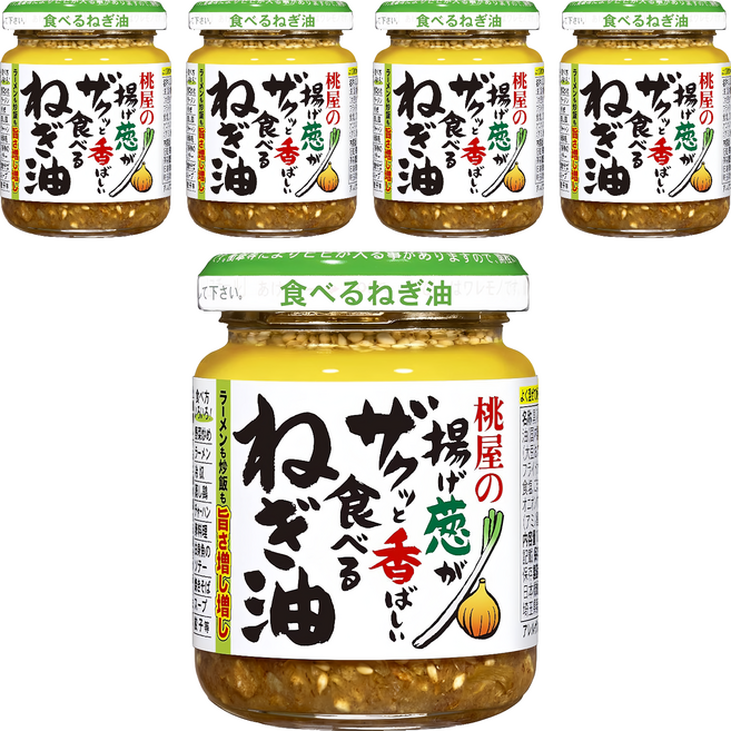 桃屋 蔥油醬, 5罐, 100g