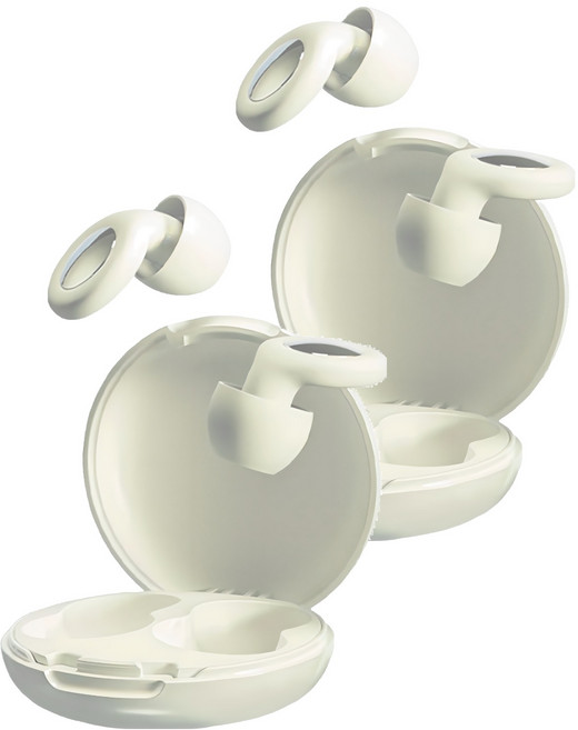 SUNORO 濾波器超強隔音降噪耳塞 Y25 白色, 2組, 2個