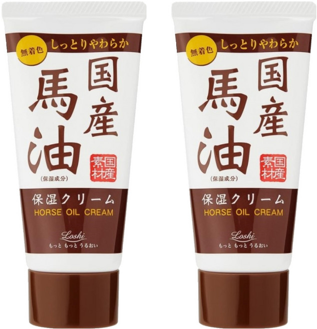 Loshi 樂絲 日本國產馬油極潤護手霜, 2個, 45g